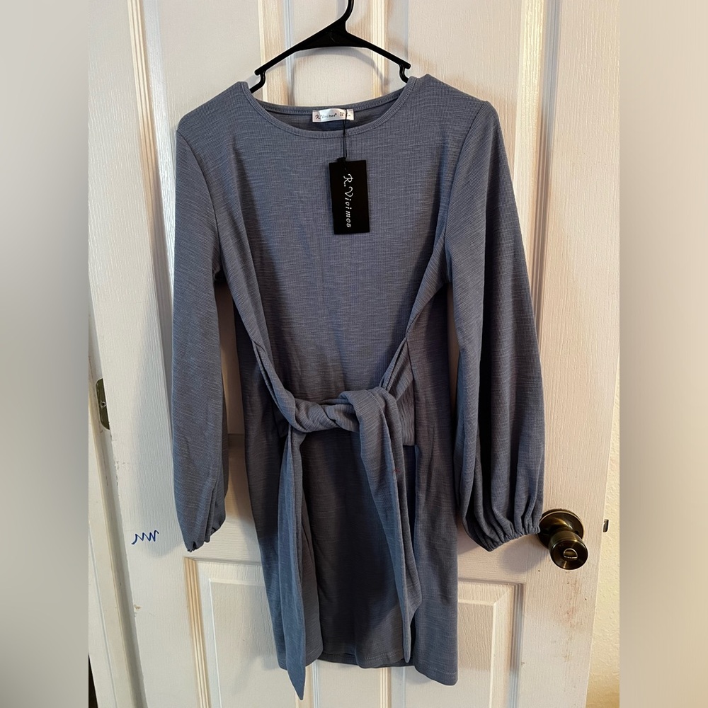 Tie waist dress